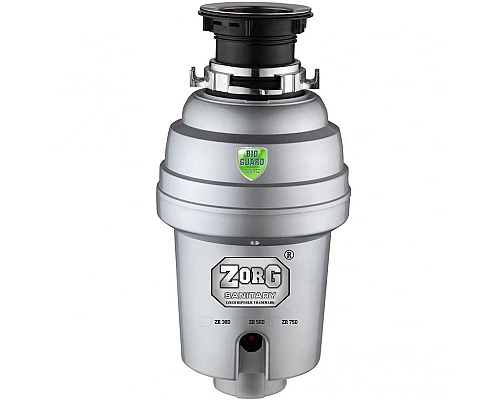 Приобрести Измельчитель пищевых отходов ZorG ZR-75 D Нержавеющая сталь в магазине сантехники Santeh-Crystal.ru