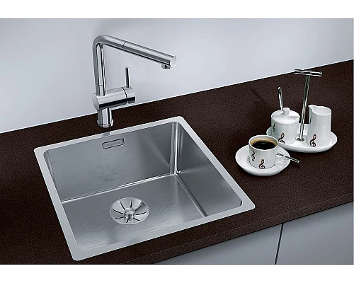Приобрести Кухонная мойка Blanco Andano 400-IF 522957 Нержавеющая сталь с зеркальной полировкой в магазине сантехники Santeh-Crystal.ru