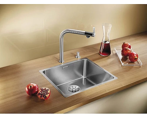 Приобрести Кухонная мойка Blanco Andano 400-IF 522957 Нержавеющая сталь с зеркальной полировкой в магазине сантехники Santeh-Crystal.ru