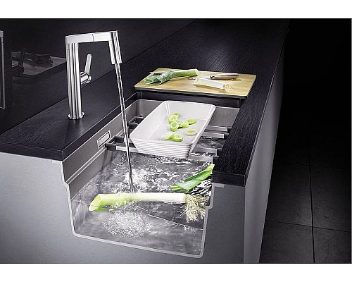 Купить Кухонная мойка Blanco Etagon 500-U 525887 Черная в магазине сантехники Santeh-Crystal.ru