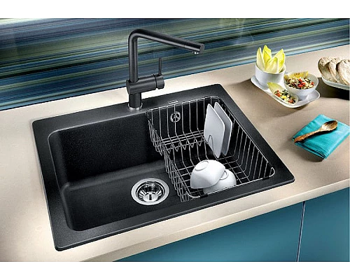 Купить Кухонная мойка Blanco Naya 6 525941 Черная в магазине сантехники Santeh-Crystal.ru