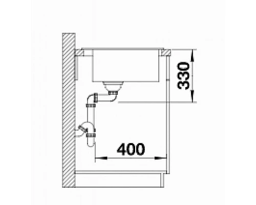 Купить Кухонная мойка Blanco Naya 6 525941 Черная в магазине сантехники Santeh-Crystal.ru
