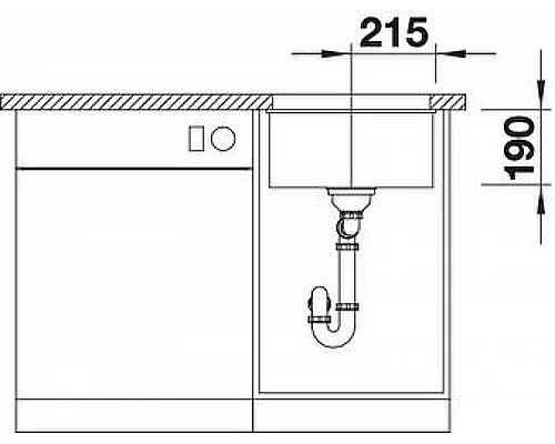 Купить Кухонная мойка Blanco Subline 400-U 523422 Антрацит в магазине сантехники Santeh-Crystal.ru