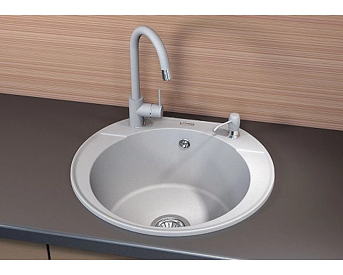 Приобрести Кухонная мойка Florentina Эльба-555 20.145.C0555.102 Черная в магазине сантехники Santeh-Crystal.ru