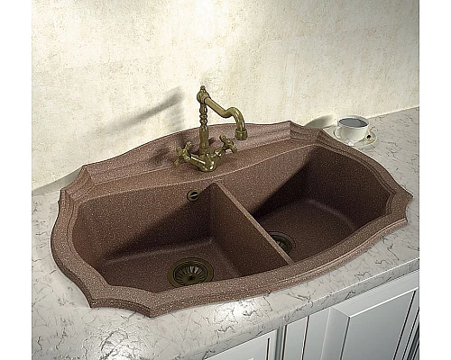 Приобрести Кухонная мойка Florentina Эмилия-870 20.365.F0870.202 Шампань в магазине сантехники Santeh-Crystal.ru