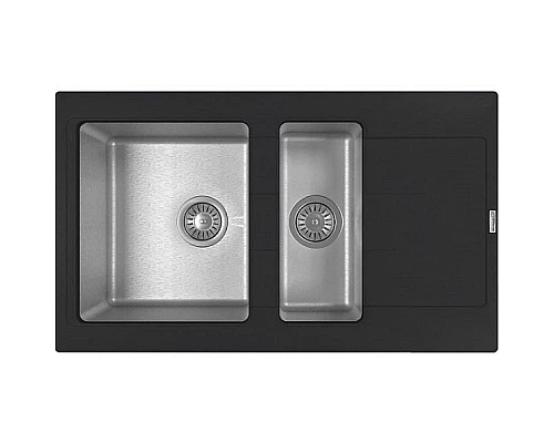 Заказать Кухонная мойка Florentina Комби-860К 21.410.D0860.302 Антрацит в магазине сантехники Santeh-Crystal.ru