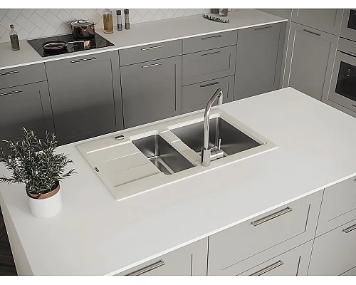 Приобрести Кухонная мойка Florentina Комби-860К 21.410.D0860.202 Шампань в магазине сантехники Santeh-Crystal.ru