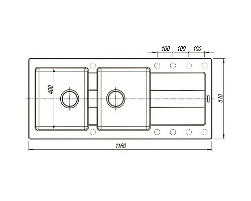 Заказать Кухонная мойка Florentina Комби-1160 21.415.E1160.107 Песочная в магазине сантехники Santeh-Crystal.ru