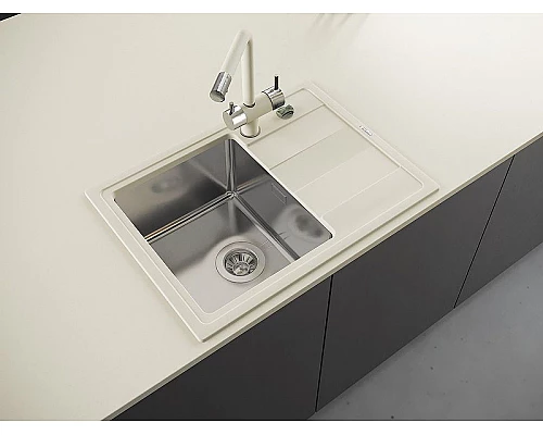 Приобрести Кухонная мойка Florentina Комби-650 21.390.B0650.202 Шампань в магазине сантехники Santeh-Crystal.ru