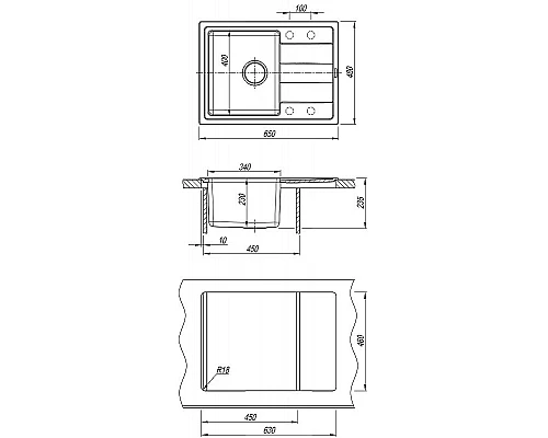 Заказать Кухонная мойка Florentina Комби-650 21.390.B0650.107 Песочная в магазине сантехники Santeh-Crystal.ru