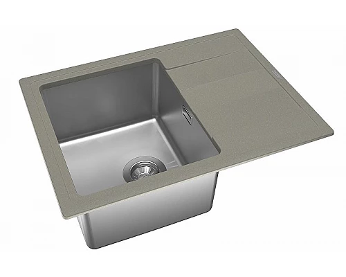 Купить Кухонная мойка Florentina Комби-650 21.390.B0650.305 Грей в магазине сантехники Santeh-Crystal.ru