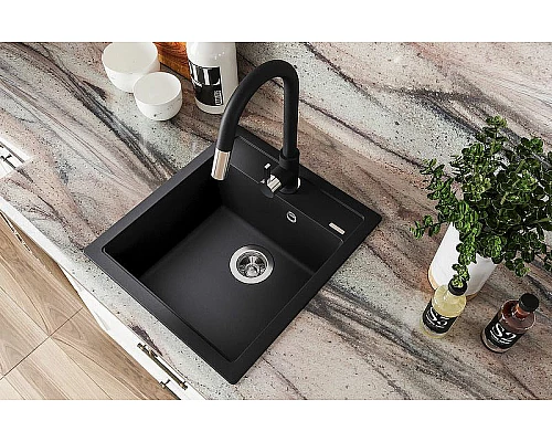 Приобрести Кухонная мойка Florentina Липси-460 20.280.B0460.102 Черная в магазине сантехники Santeh-Crystal.ru