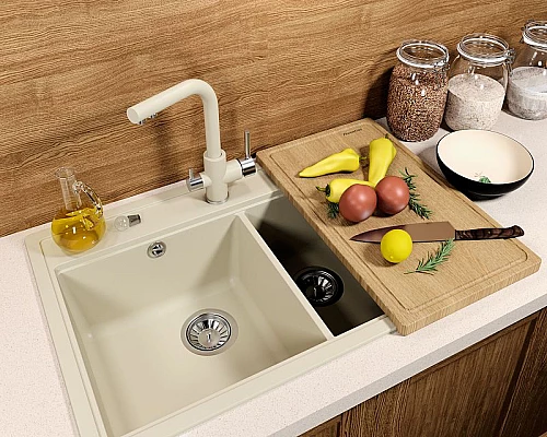 Заказать Кухонная мойка Florentina Липси-820 20.370.E0820.107 Песочная в магазине сантехники Santeh-Crystal.ru