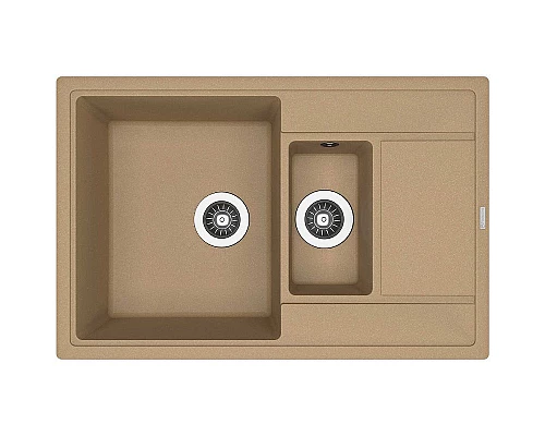 Заказать Кухонная мойка Florentina Липси-780К 20.250.D0780.306 Капучино в магазине сантехники Santeh-Crystal.ru