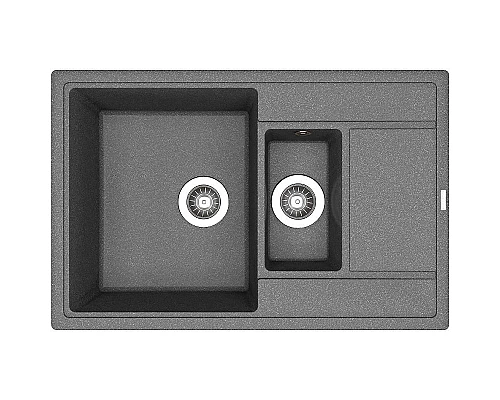 Заказать Кухонная мойка Florentina Липси-780К 20.250.D0780.102 Черная в магазине сантехники Santeh-Crystal.ru