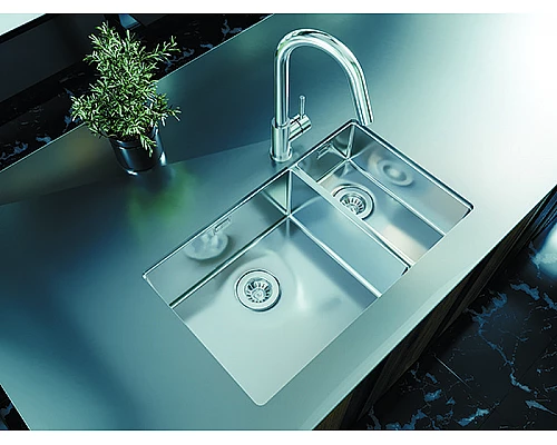 Купить Кухонная мойка Florentina Оптима-740 OHM.460/220.400.В.20.S.10 Нержавеющая сталь сатинированная в магазине сантехники Santeh-Crystal.ru