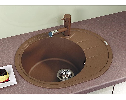 Заказать Кухонная мойка Florentina Родос-620 20.245.B0620.306 Капучино в магазине сантехники Santeh-Crystal.ru