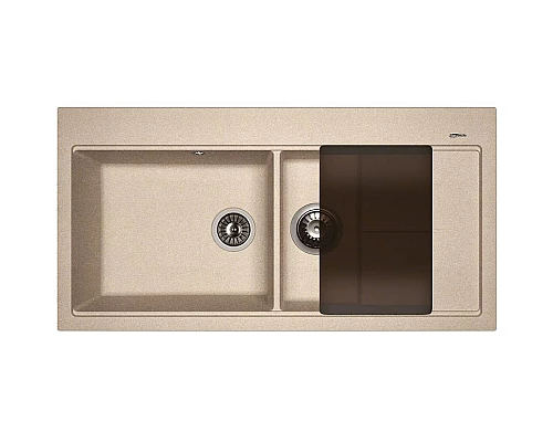 Заказать Кухонная мойка Florentina Россана-1000 20.335.E1000.107 Песочная в магазине сантехники Santeh-Crystal.ru