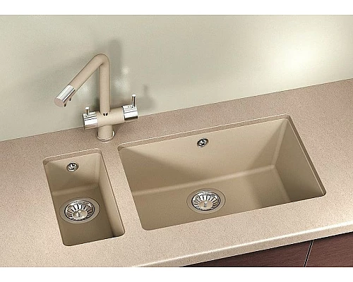 Заказать Кухонная мойка Florentina Вега-160 22.300.00160.104 Бежевая в магазине сантехники Santeh-Crystal.ru