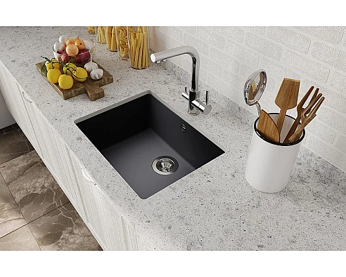 Заказать Кухонная мойка Florentina Вега-500 22.320.D0500.102 Черная в магазине сантехники Santeh-Crystal.ru