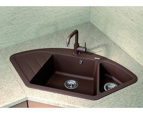 Приобрести Кухонная мойка Florentina Веста-1005 20.285.E1005.202 Шампань в магазине сантехники Santeh-Crystal.ru