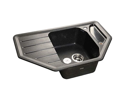 Купить Кухонная мойка GranFest Corner GF-C800E Черная в магазине сантехники Santeh-Crystal.ru