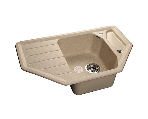 Купить Кухонная мойка GranFest Corner GF-C800E Бежевая в магазине сантехники Santeh-Crystal.ru