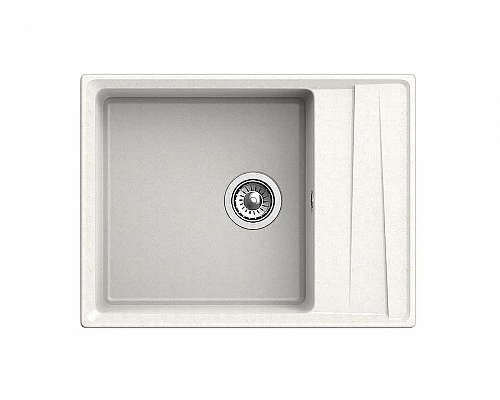 Купить Кухонная мойка GranFest Level GF-LV-660L Белая в магазине сантехники Santeh-Crystal.ru
