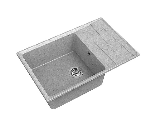 Заказать Кухонная мойка GranFest Level GF-LV-760L Серая в магазине сантехники Santeh-Crystal.ru