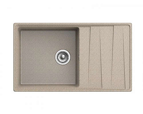 Купить Кухонная мойка GranFest Level GF-LV-860L Песочная в магазине сантехники Santeh-Crystal.ru