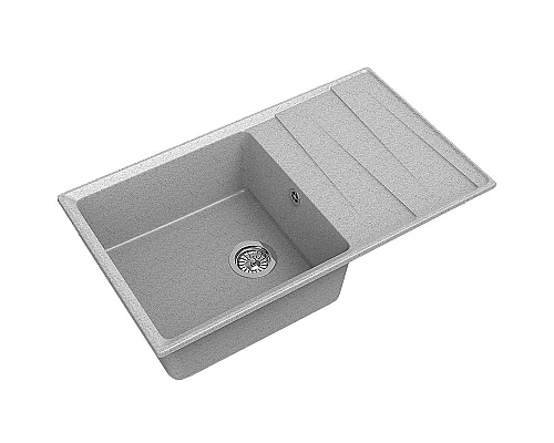 Купить Кухонная мойка GranFest Level GF-LV-860L Серая в магазине сантехники Santeh-Crystal.ru