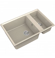 Кухонная мойка GranFest Level GF-LV-760K Бежевая