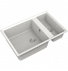 Кухонная мойка GranFest Level GF-LV-760K Белая