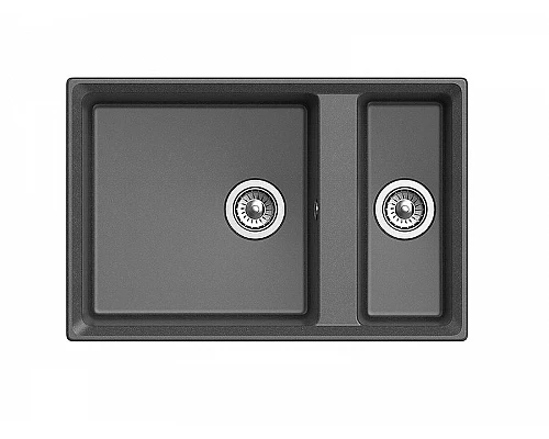 Заказать Кухонная мойка GranFest Level GF-LV-760K Графит в магазине сантехники Santeh-Crystal.ru