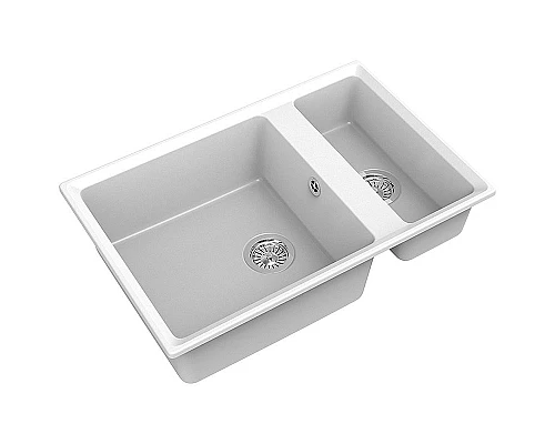 Заказать Кухонная мойка GranFest Level GF-LV-760K Иней в магазине сантехники Santeh-Crystal.ru