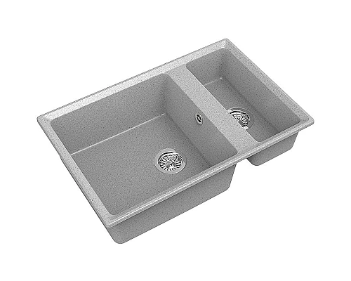Приобрести Кухонная мойка GranFest Level GF-LV-760K Серая в магазине сантехники Santeh-Crystal.ru