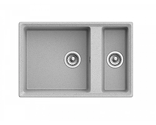 Приобрести Кухонная мойка GranFest Level GF-LV-760K Серая в магазине сантехники Santeh-Crystal.ru