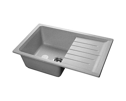 Заказать Кухонная мойка GranFest Practic GF-P760L Серая в магазине сантехники Santeh-Crystal.ru