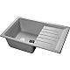 Заказать Кухонная мойка GranFest Practic GF-P760L Серая в магазине сантехники Santeh-Crystal.ru