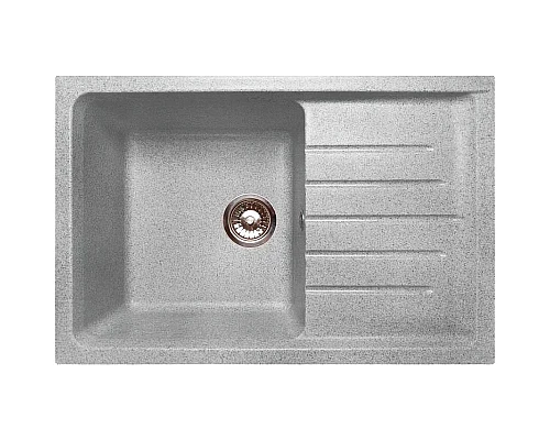 Заказать Кухонная мойка GranFest Practic GF-P760L Серая в магазине сантехники Santeh-Crystal.ru