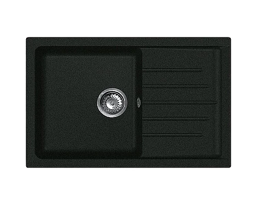 Заказать Кухонная мойка GranFest Practic GF-P760L Черная в магазине сантехники Santeh-Crystal.ru