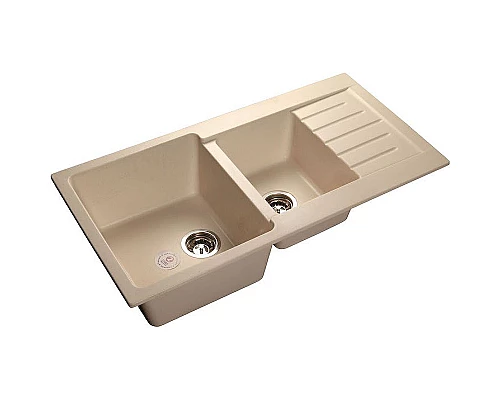 Заказать Кухонная мойка GranFest Practic GF-P980KL Белая в магазине сантехники Santeh-Crystal.ru