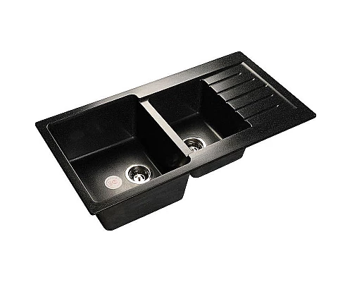 Заказать Кухонная мойка GranFest Practic GF-P980KL Черная в магазине сантехники Santeh-Crystal.ru