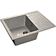 Купить Кухонная мойка GranFest Quadro GF-Q650L Серая в магазине сантехники Santeh-Crystal.ru