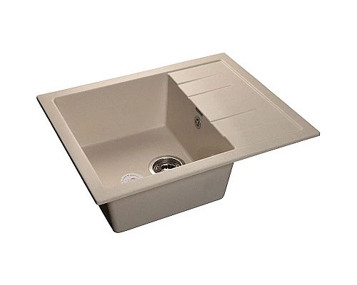 Заказать Кухонная мойка GranFest Quadro GF-Q650L Белая в магазине сантехники Santeh-Crystal.ru