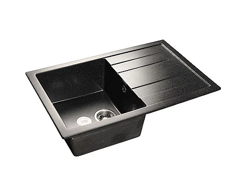 Заказать Кухонная мойка GranFest Quadro GF-Q780L Черная в магазине сантехники Santeh-Crystal.ru