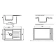Приобрести Кухонная мойка GranFest Quadro GF-Q780L Белая в магазине сантехники Santeh-Crystal.ru