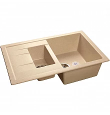 Кухонная мойка GranFest Quadro GF-Q775KL Бежевая