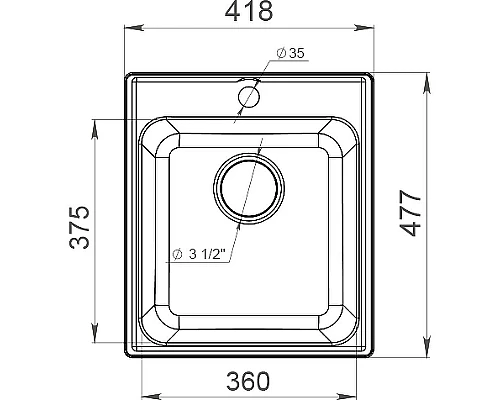 Купить Кухонная мойка GranFest Quarz GF-Z17 Песочная в магазине сантехники Santeh-Crystal.ru