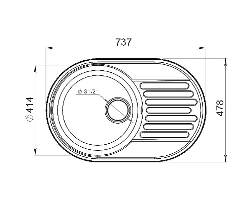 Приобрести Кухонная мойка GranFest Quarz GF-Z18 Терракот в магазине сантехники Santeh-Crystal.ru